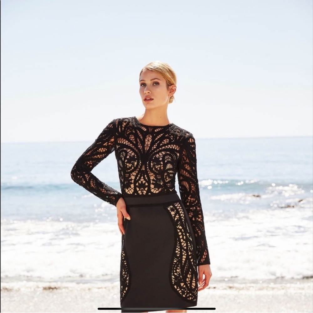 Tadashi Shoji Black Lace Dress